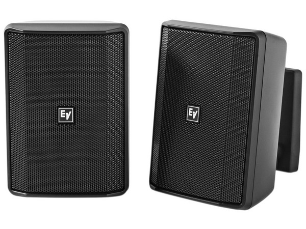 Par de Altavoces de Pared Bosch EVID-S4.2TB, 4 pulgadas, 70V/100V, Color Negro.