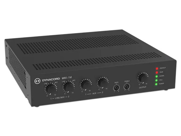 Amplificador Mezclador Bosch U60:1M-US, 60W, 1 Canal, Montaje en Rack, Color Negro.