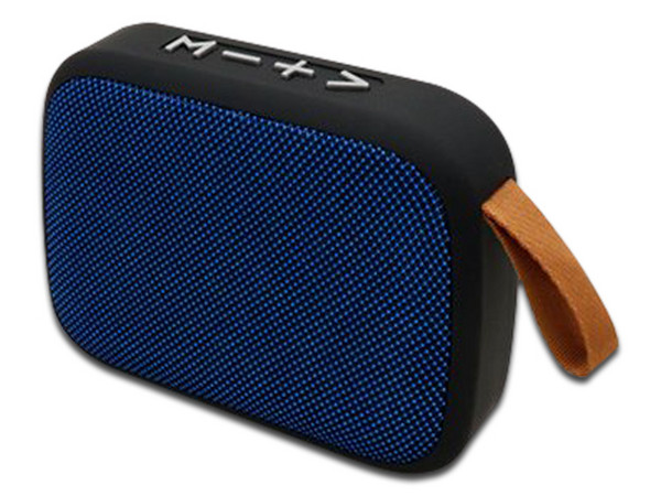 Bocina inalámbrica recargable BRobotix 136445, 3W, Bluetooth, Radio FM, Ranura MicroSD, USB. Color Azul.