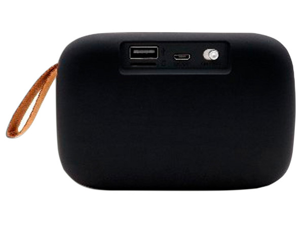 Bocina inalámbrica recargable BRobotix 136445, 3W, Bluetooth, Radio FM, Ranura MicroSD, USB. Color Azul.