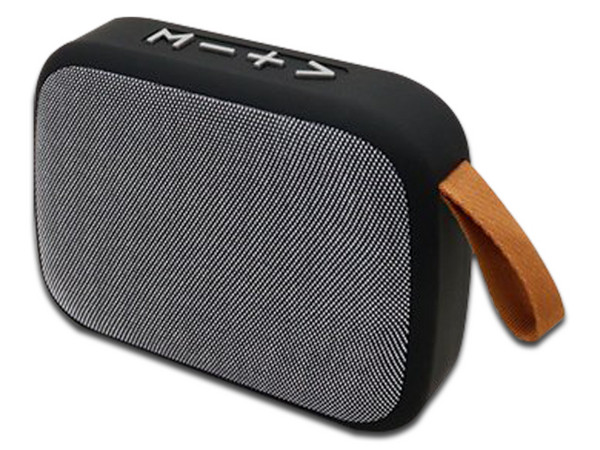 Bocina inalámbrica recargable BRobotix 136469, 3W, Bluetooth, Radio FM, Ranura MicroSD, USB. Color Gris.