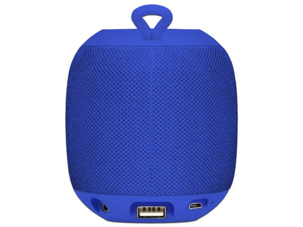 Bocina Portátil Inalámbrica 360  BRobotix 263045, Bluetooth, USB, 3.5mm y Micro SD. Color Azul.