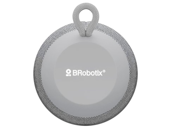 Bocina Portátil BRobotix, Inalámbrica, Bluetooth, Radio FM, USB, MicroSD. Color Gris.