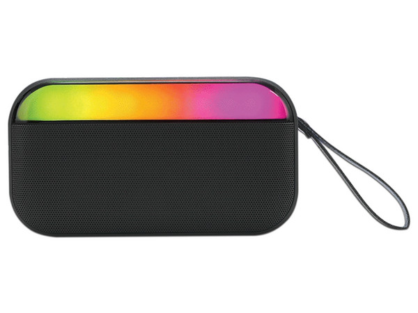 Bocina Portátil Brobotix, RGB, Bluetooth, 2.0, 3W RMS, Color Negro.