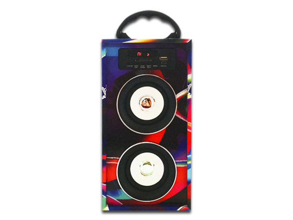 Bocina portátil recargable BRobotix KS-450 Rock Star, USB, SD, Radio FM. Diseño único.
