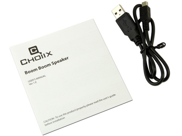 Bocinas Ultra delgadas CHOIIX boom boom Slim Travel, USB. Color Negro