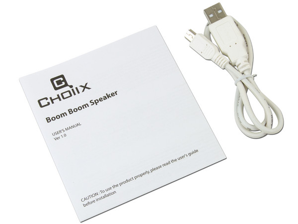 Bocinas Ultra delgadas CHOIIX boom boom Slim Travel, USB. Color Blanco