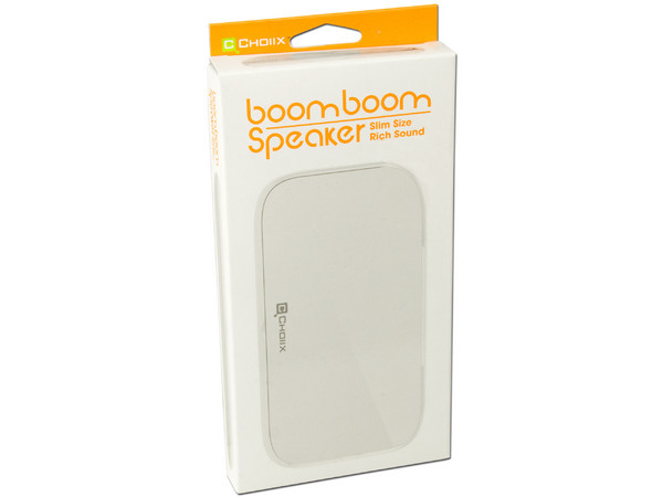 Bocinas Ultra delgadas CHOIIX boom boom Slim Travel, USB. Color Blanco