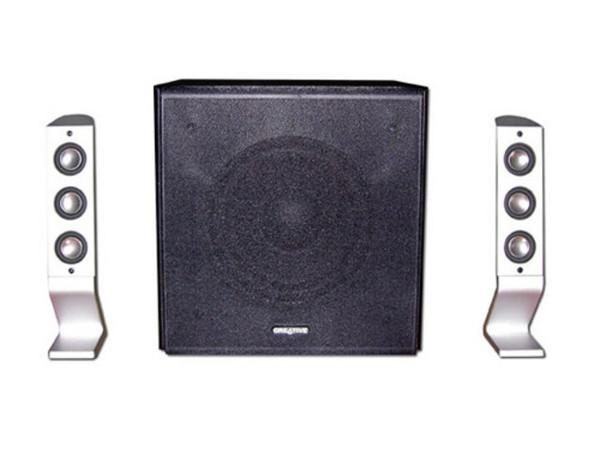 Bocinas Creative I-Trigue 3300, SubWoofer y 2 Satellites Titanio de 80 WATTS.