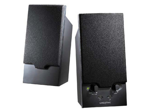 Bocinas Creative SBS270, 10 Watts RMS, con control de tonos y entrada para micrófono y audífonos