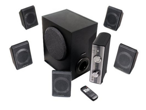 Bocinas Creative Inspire GD580 5.1, RMS total de 47 Watts, DTS, Dolby Digital y Dolby Pro Logic II.