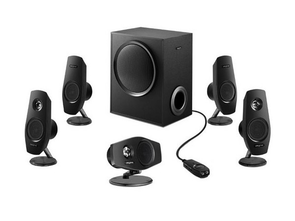Bocinas Creative Inspire T6060 5.1, RMS total de 72 Watts.