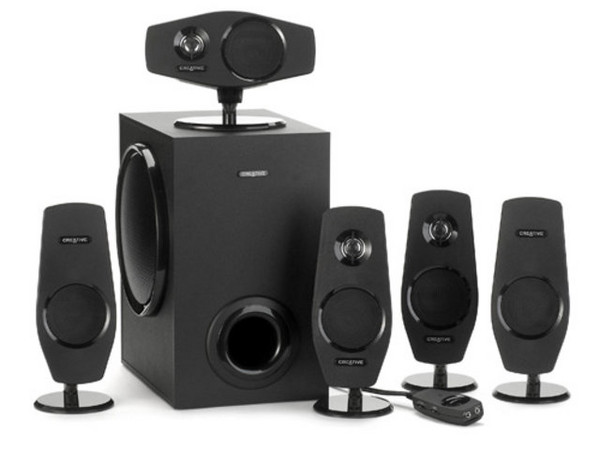 Bocinas Creative Inspire T6060 5.1, RMS total de 72 Watts.