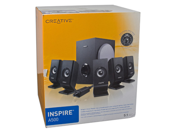 Bocinas Creative Inspire A500 5.1, RMS total de 17 Watts RMS