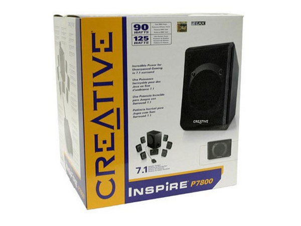 Bocinas Creative Inspire P7800 7.1, RMS total de 90 Watts.