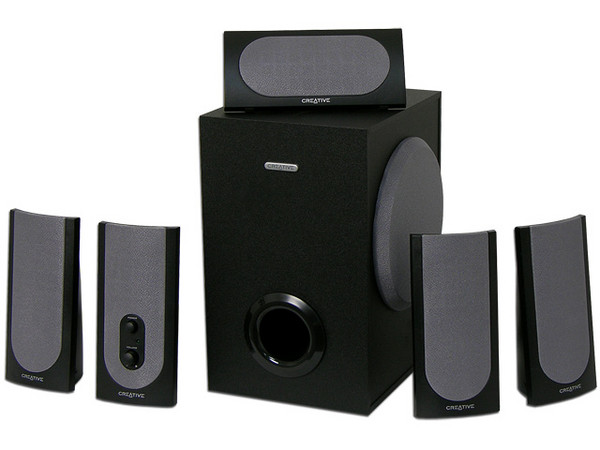 Bocinas Creative SBS 580 5.1, RMS total de 41 Watts.
