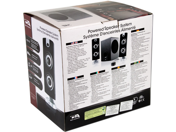 Bocinas 2.1 Cyber Acoustics, 30 Watts RMS