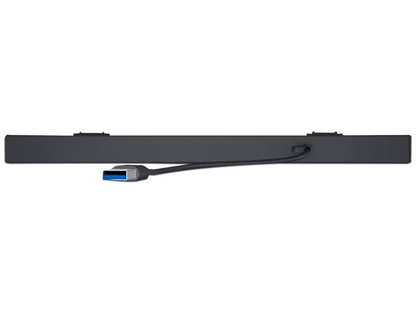 Barra de sonido para monitor Dell 520-AARU, 2.1 canales, USB, Delgada, Color Negro.