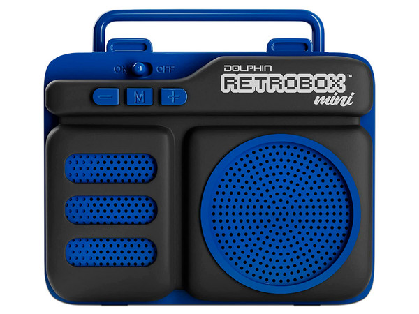 Bocina portátil Retro RTX-10, Bluetooth, Radio FM. Color Azul.