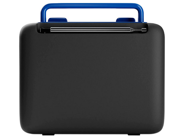 Bocina portátil Retro RTX-10, Bluetooth, Radio FM. Color Azul.