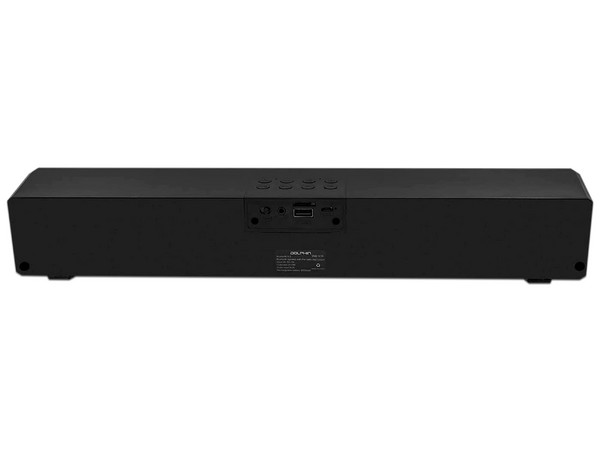 Barra de Sonido Dolphin con Reloj en Pantalla, Bluetooth, USB. Color Negro.