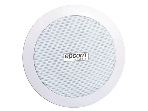 Bocina Coaxial Epcom SF-206P, Montaje en Techo, Respuesta de Frecuencia 100Hz - 18 KHz, Rejilla Metálica, Color Blanco.