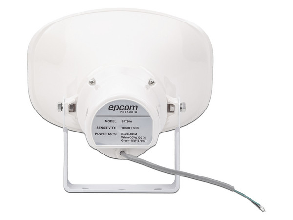 Bocina Tipo Trompeta EPCOM EP-710K, Respuesta de Frecuencia de 300Hz - 13kHz, IP65, Color Blanco.