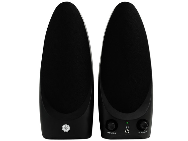 Bocinas General Electric, Sonido Estéreo 2.0, USB. Color Negro 