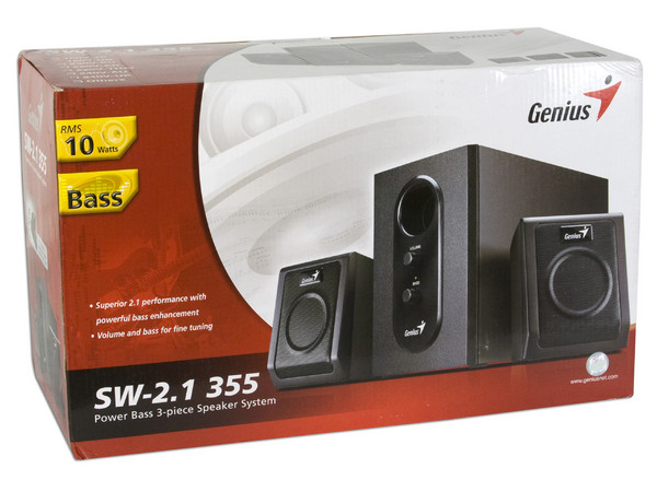 Bocinas Genius SW-2.1 355 de 10 Watts RMS