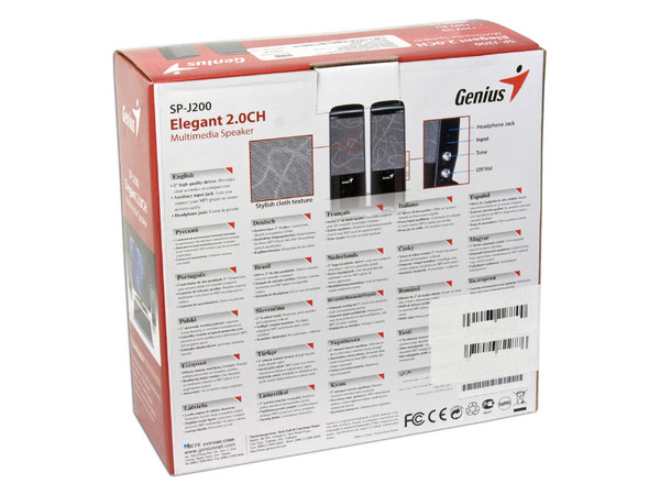 Bocinas Genius SP-J200 5 watts RMS, Color Negro