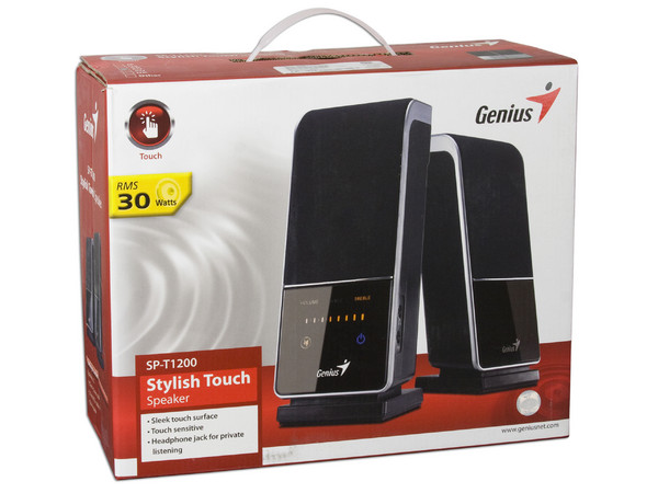 Bocinas Genius Stylish Touch SP-T1200 con Panel Táctil, RMS total de 30 Watts.