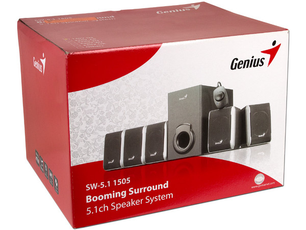 Bocinas Genius Booming Surround, 5.1 canales, 47 Watts RMS.