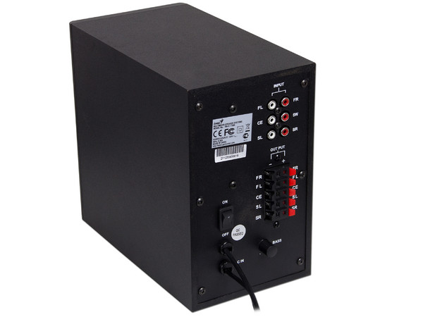 Bocinas Genius Booming Surround, 5.1 canales, 47 Watts RMS.