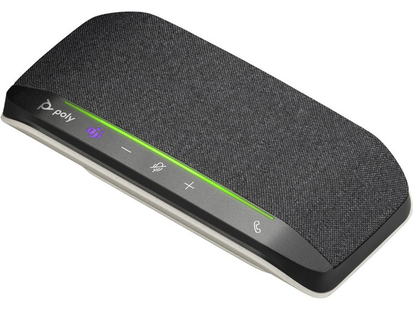Bocina para Conferencias HP-POLY 77P34AA, Micrófono Integrado, Incluye adaptador USB Tipo A a Tipo C, Color Negro.
