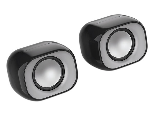 Bocinas 2.0 HP DHS-21112.0 HP Rated Conexión: 3.5 mm jack (audio), USB (5V).