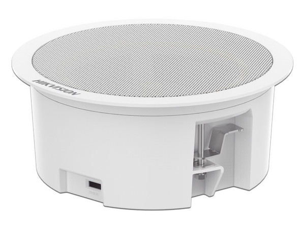 Bocina Secundaria Hikvision DS-QAZ0203G1-S, 3W, Respuesta de Frecuencia 300Hz-15 kHz, Montaje en Plafón, Color Blanco.
