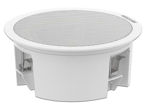 Altavoz IP Montaje en Plafón, 3 Watts, 8 Ohms, App Hik-Central Professional, reproducción de Audio vía Red, PoE+.