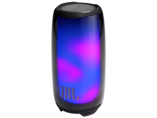 Altavoz portátil JBL Pulse 5, Bluetooth, Resistente al agua, Juego de luces, Color Negro.
