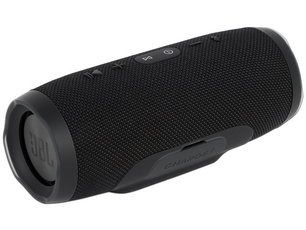 Bocina Portátil JBL Charge 3 Bluetooth 4.1, Power Bank de 6000mAh, hasta 20 horas de Música. Color Negro. recertificado