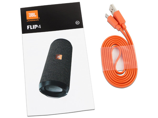 Bocina portátil JBL Flip 4 JBLFLIP4BLKAM-Z a prueba de agua, inalámbrica, Bluetooth. recertificado