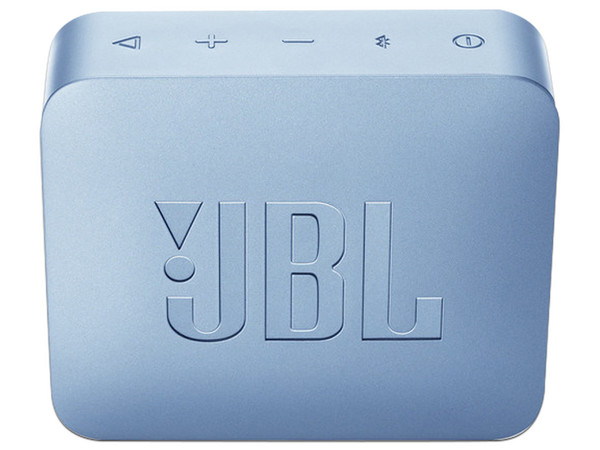 Bocina portátil JBL GO 2 BT Icecube Cyan, recargable, resistente al agua, Bluetooth 4.1. Color Cyan.