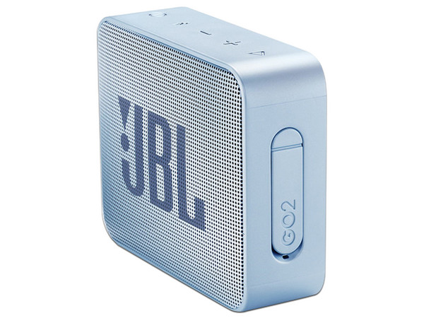 Bocina portátil JBL GO 2 BT Icecube Cyan, recargable, resistente al agua, Bluetooth 4.1. Color Cyan.
