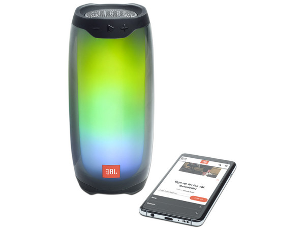 Bocina Portátil JBL Pulse 4, Aprueba de agua, Batería recargable, Bluetooth 4.2, Color Negro.