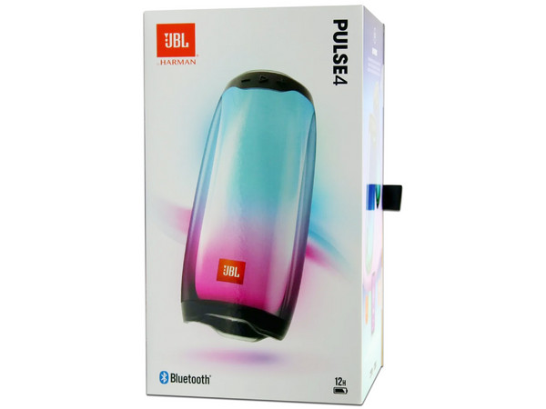 Bocina Portátil JBL Pulse 4, Aprueba de agua, Batería recargable, Bluetooth 4.2, Color Negro.