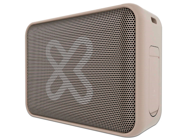 Bocina portátil Klip Xtreme Nitro, TWS, IPX7, 20hr, Color Beige.