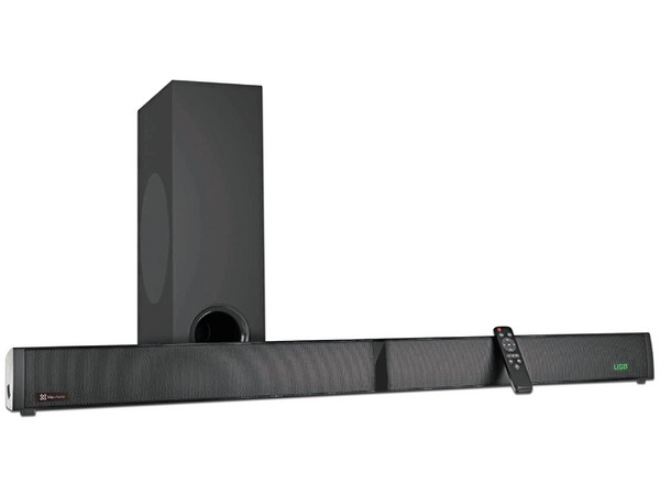Barra de Sonido Klip Xtreme BoomBar Air de 200W, Subwoofer Inalámbrico, Bluetooth, Respuesta de Frecuencia 140Hz Hz - 20kHz, Color Negro.
