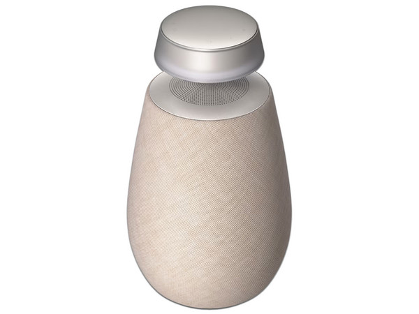 Bocina Portátil LG XBOOM 360 de 20W, Omnidireccional, Bluetooth, Color Beige.