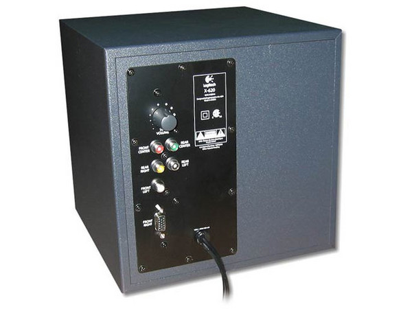 Bocinas Logitech X-620 6.1, incluye adaptador para consolas de Video Juegos.
