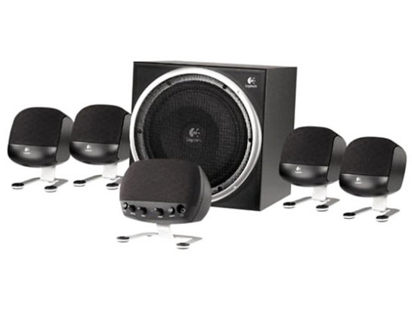 Bocinas Logitech Z-640, sonido envolvente 5.1, incluye adaptador para consolas de Video Juegos.