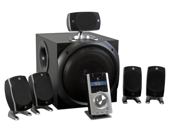Bocinas Logitech Z-5500 Digital, Auténtico Sonido 5.1 Dolby Digital y DTS, Certificación THX, 505 Watts RMS de Poder total. Ideales para Xbox 360 y PlayStation 3.